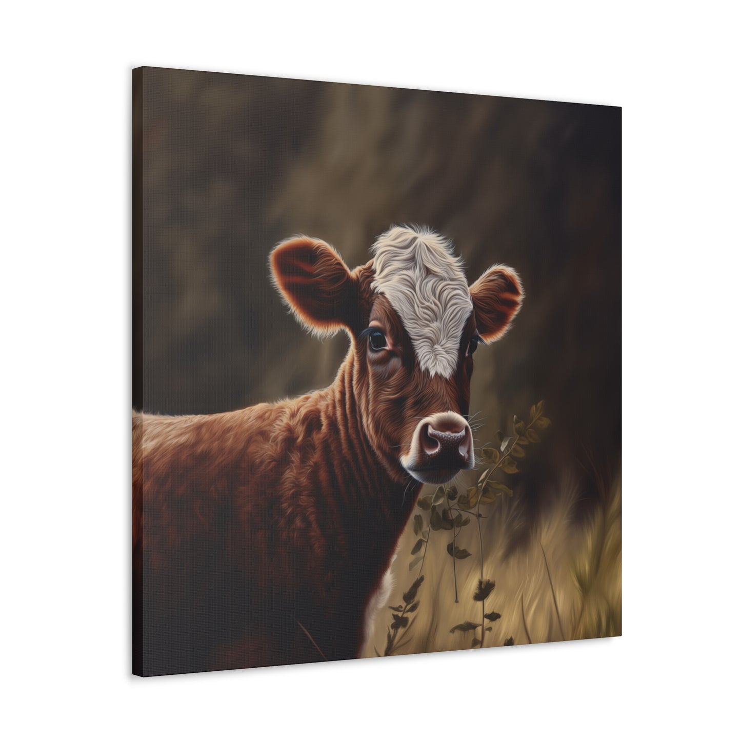 "Brown & White Baby Cow" Wall Art - Weave Got Gifts - Unique Gifts You Won’t Find Anywhere Else!