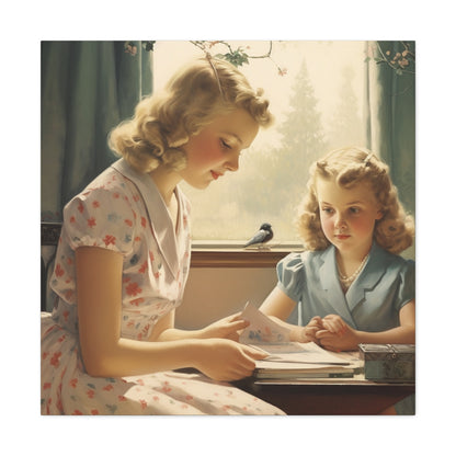 "Vintage Mother-Daughter Bond" Wall Art - Weave Got Gifts - Unique Gifts You Won’t Find Anywhere Else!