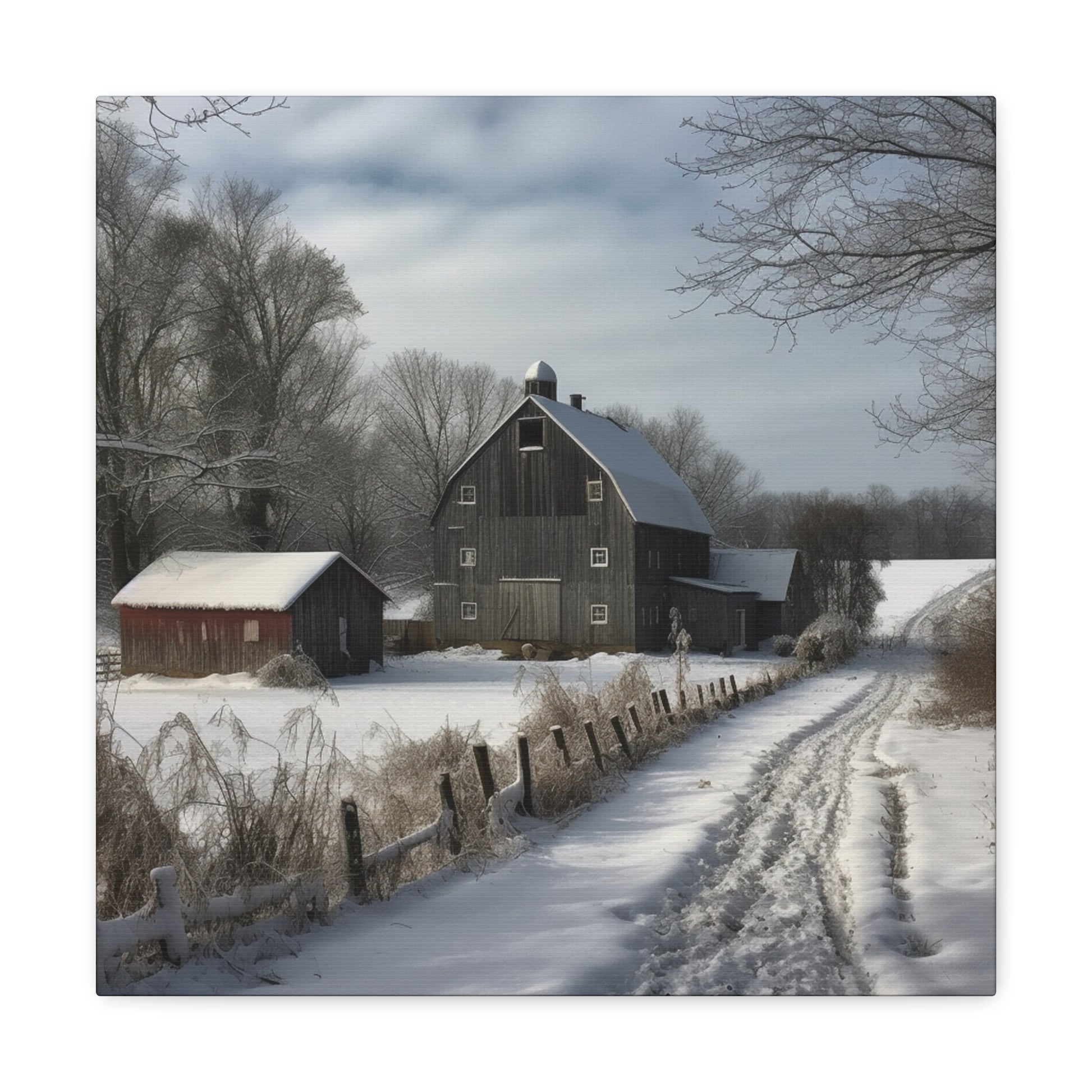 "Farm Winter Wonderland" Wall Art - Weave Got Gifts - Unique Gifts You Won’t Find Anywhere Else!