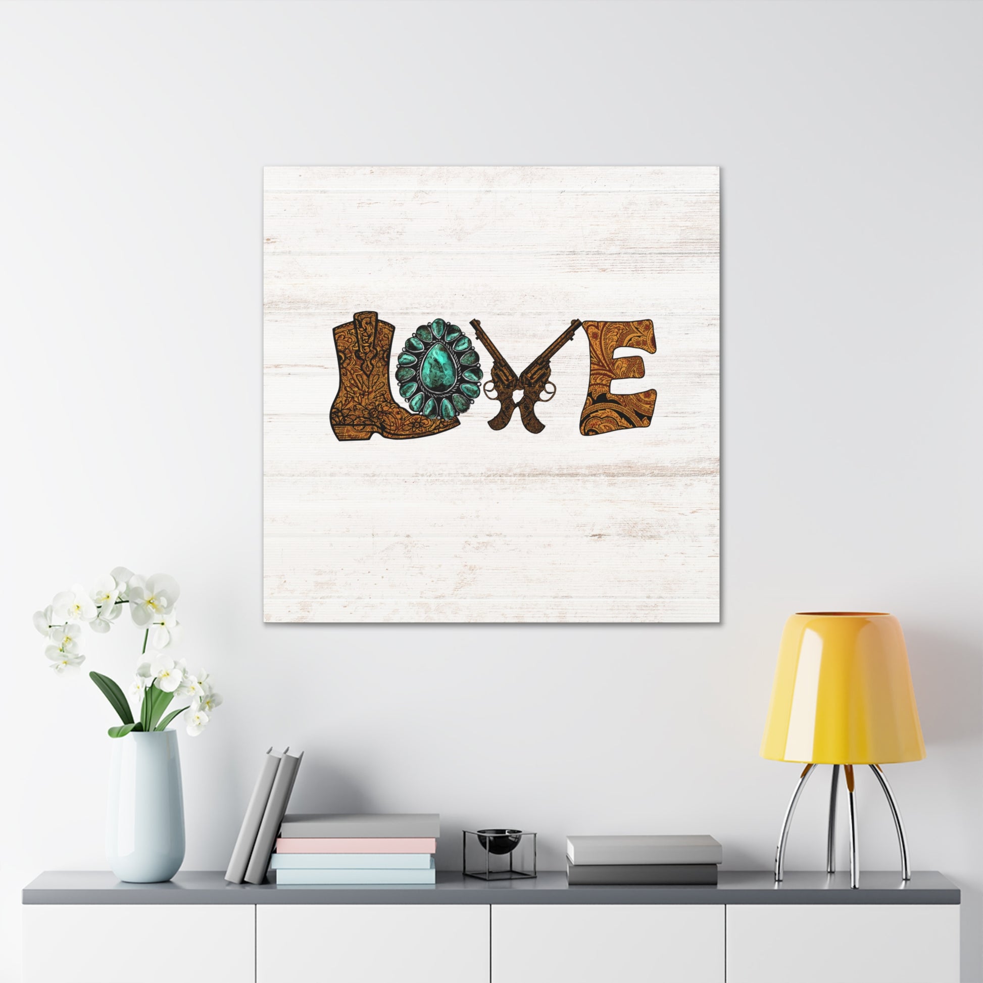 "Wild West Love" Canvas Wall Art Print - Weave Got Gifts - Unique Gifts You Won’t Find Anywhere Else!