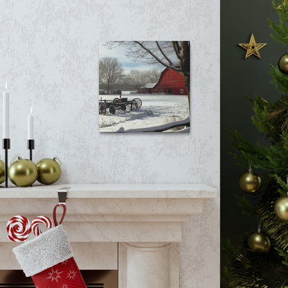 "Winter Farm Memories" Wall Art - Weave Got Gifts - Unique Gifts You Won’t Find Anywhere Else!