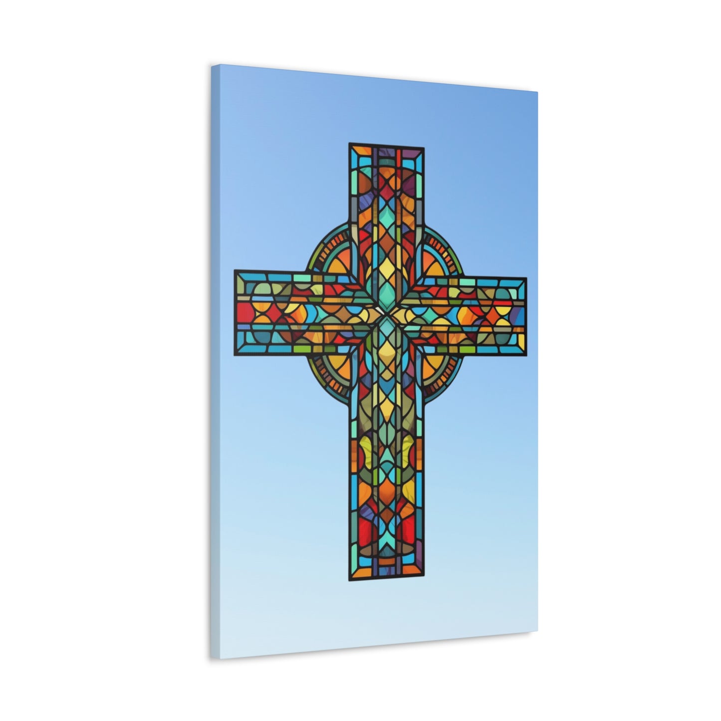 "Stained Glass Cross" Wall Art - Weave Got Gifts - Unique Gifts You Won’t Find Anywhere Else!