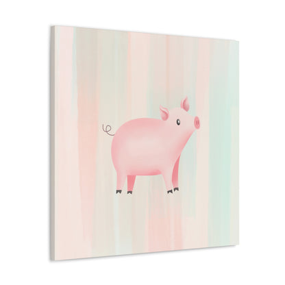"Cute Pig" Nursery Wall Art - Weave Got Gifts - Unique Gifts You Won’t Find Anywhere Else!