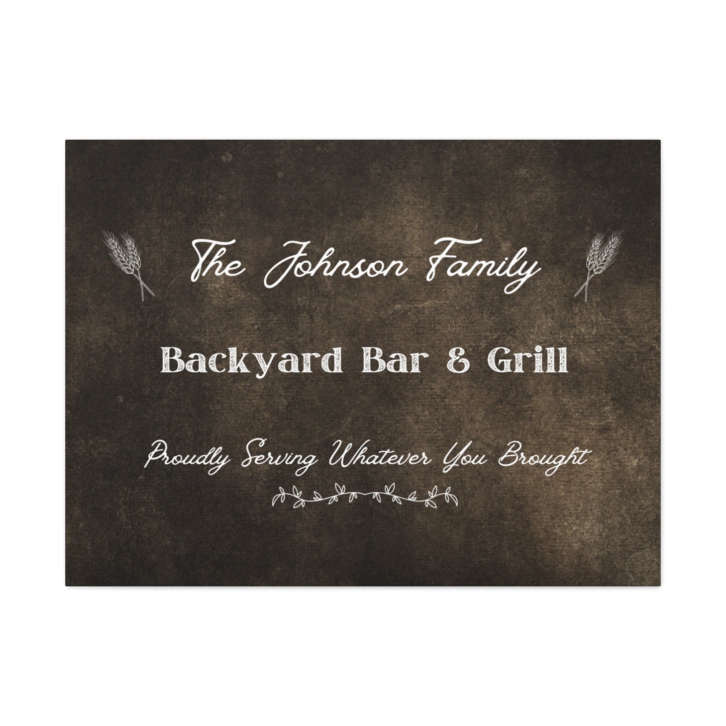 "Family Name Backyard Bar & Grill" Custom Sign - Weave Got Gifts - Unique Gifts You Won’t Find Anywhere Else!