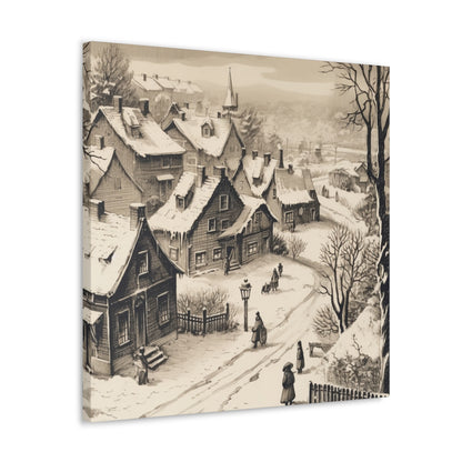 "Snowy Vintage Christmas" Wall Art - Weave Got Gifts - Unique Gifts You Won’t Find Anywhere Else!