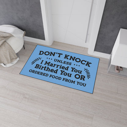 Quirky family joke doormat
