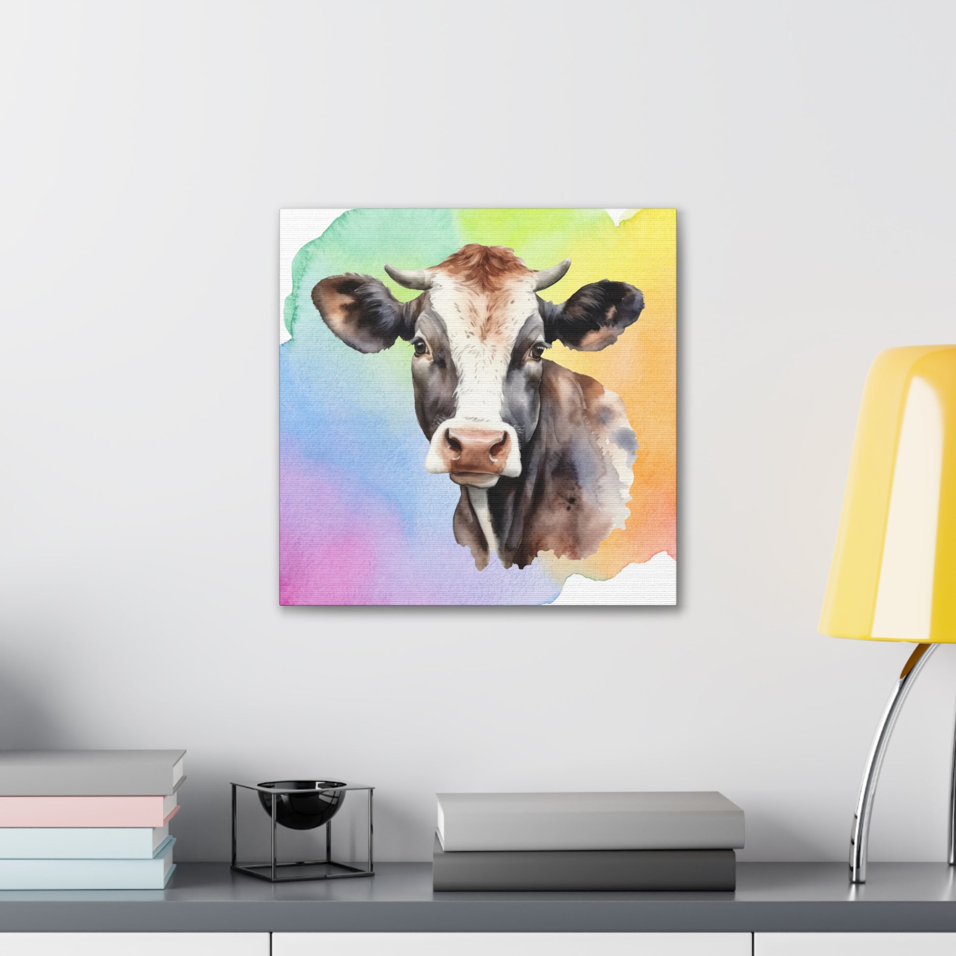 "Vibrant Color Cow" Wall Art - Weave Got Gifts - Unique Gifts You Won’t Find Anywhere Else!