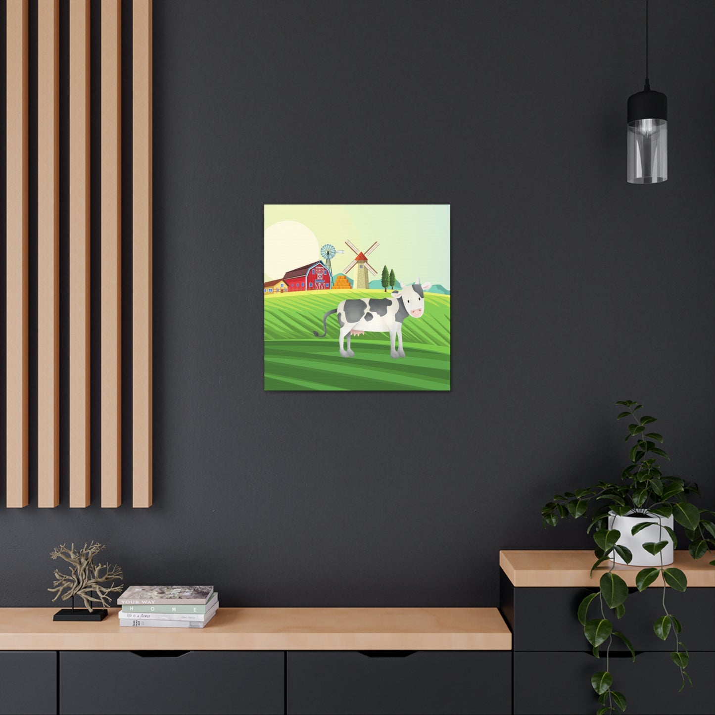 "Cow On A Farm" Kids Wall Art - Weave Got Gifts - Unique Gifts You Won’t Find Anywhere Else!