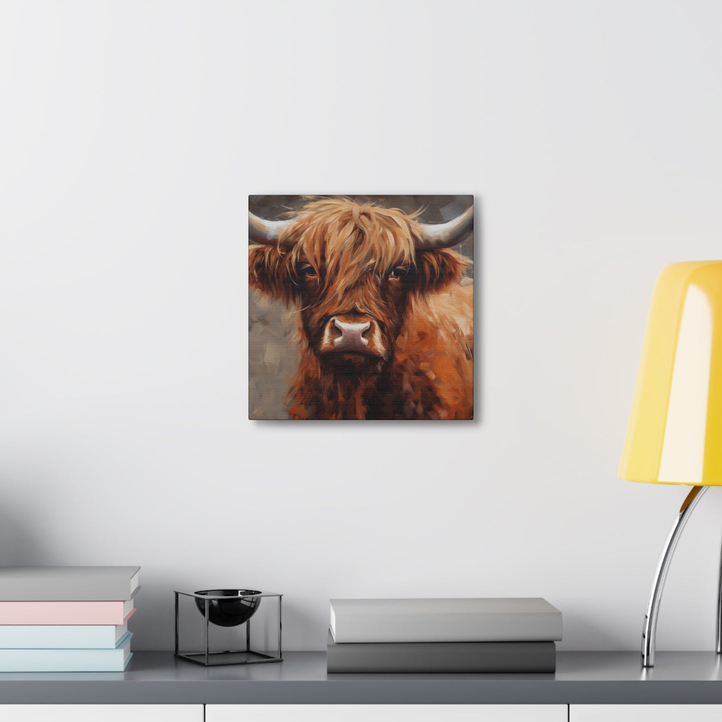 "Highland Cow Painting" Wall Art - Weave Got Gifts - Unique Gifts You Won’t Find Anywhere Else!