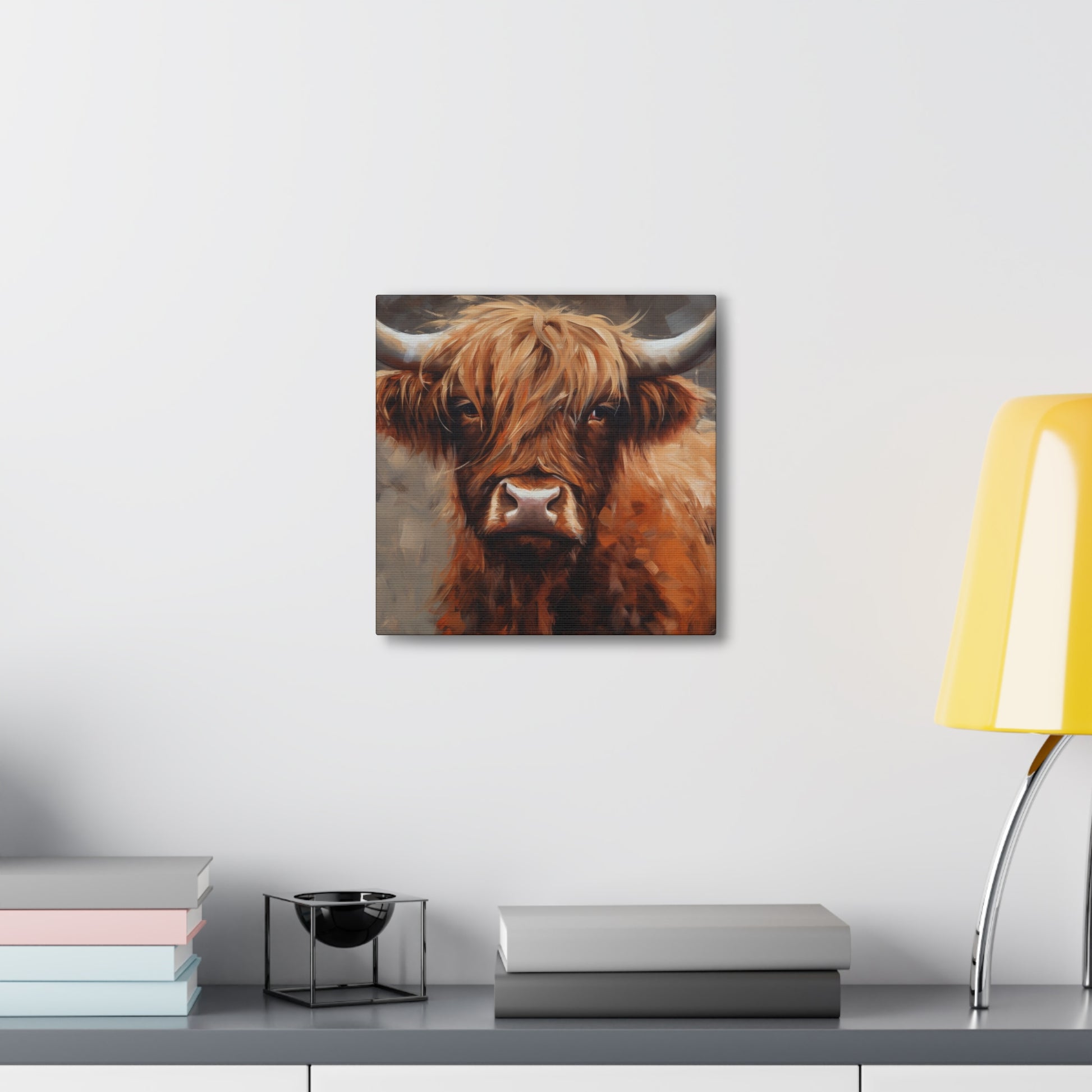 "Highland Cow Painting" Wall Art - Weave Got Gifts - Unique Gifts You Won’t Find Anywhere Else!
