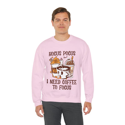 "Hocus Pocus I Need Coffee To Focus" Sweatshirt - Weave Got Gifts - Unique Gifts You Won’t Find Anywhere Else!