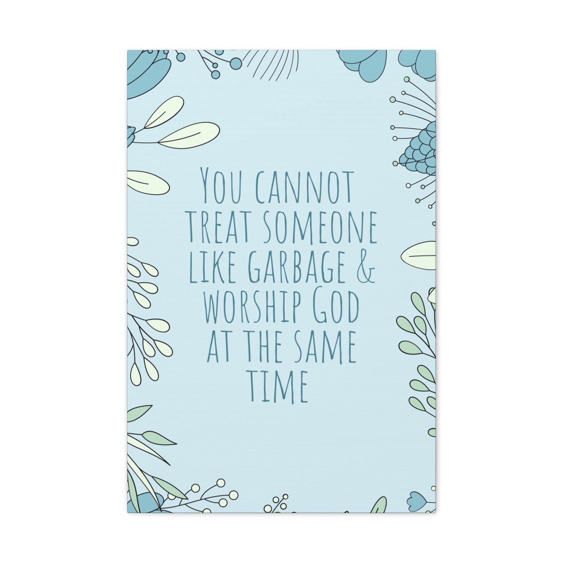 Religious wall art with powerful Christian quote
