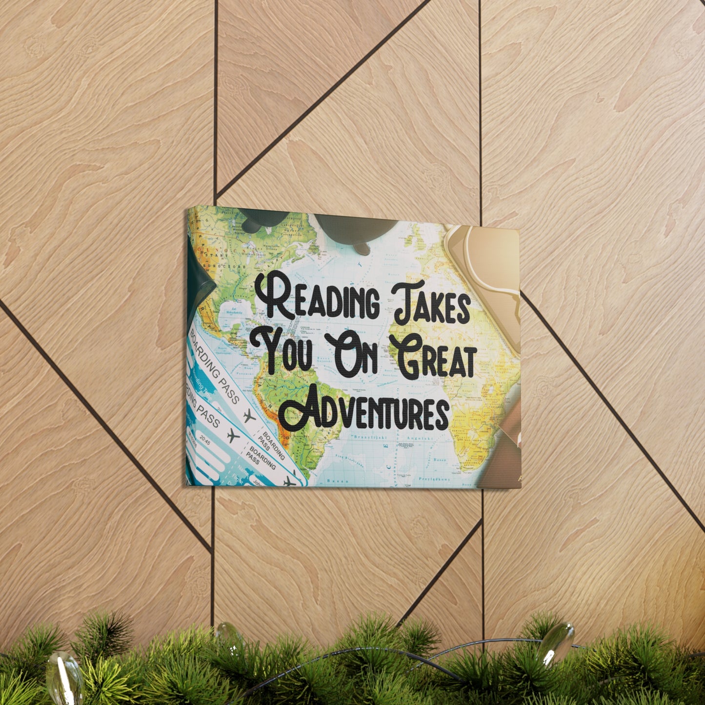 "Readings Takes You On The Greatest Adventures" Wall Art - Weave Got Gifts - Unique Gifts You Won’t Find Anywhere Else!