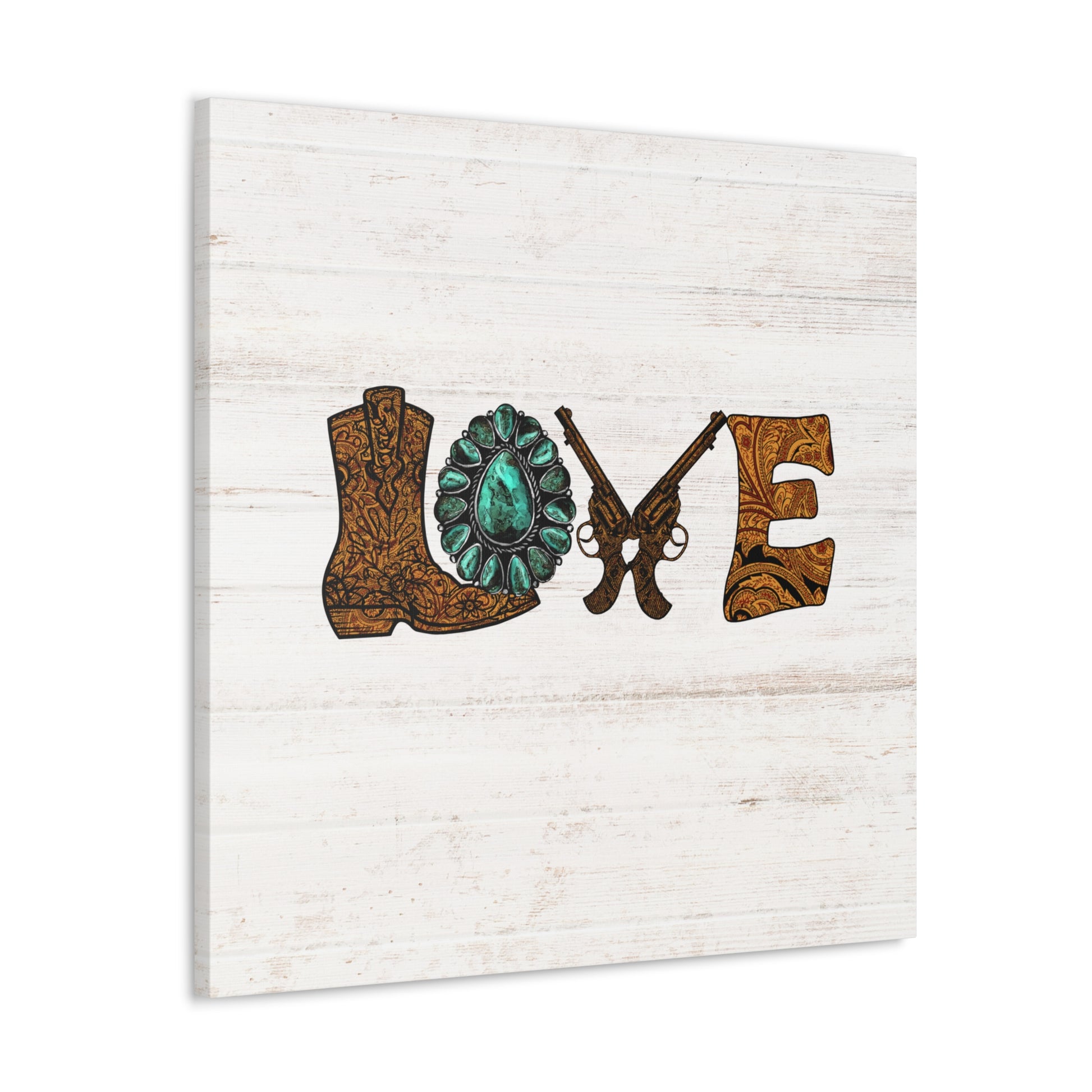 "Wild West Love" Canvas Wall Art Print - Weave Got Gifts - Unique Gifts You Won’t Find Anywhere Else!