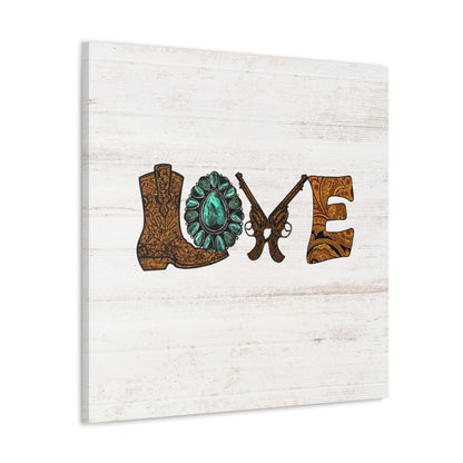 "Wild West Love" Canvas Wall Art Print - Weave Got Gifts - Unique Gifts You Won’t Find Anywhere Else!