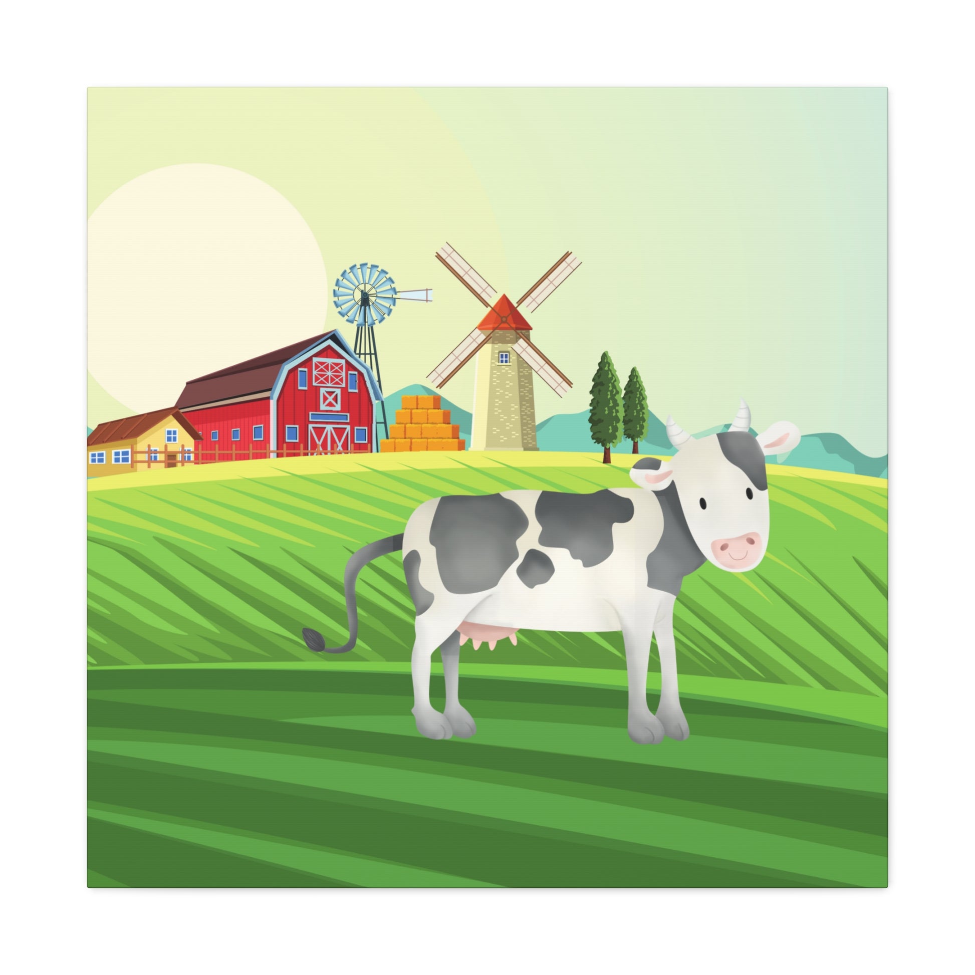 "Cow On A Farm" Kids Wall Art - Weave Got Gifts - Unique Gifts You Won’t Find Anywhere Else!