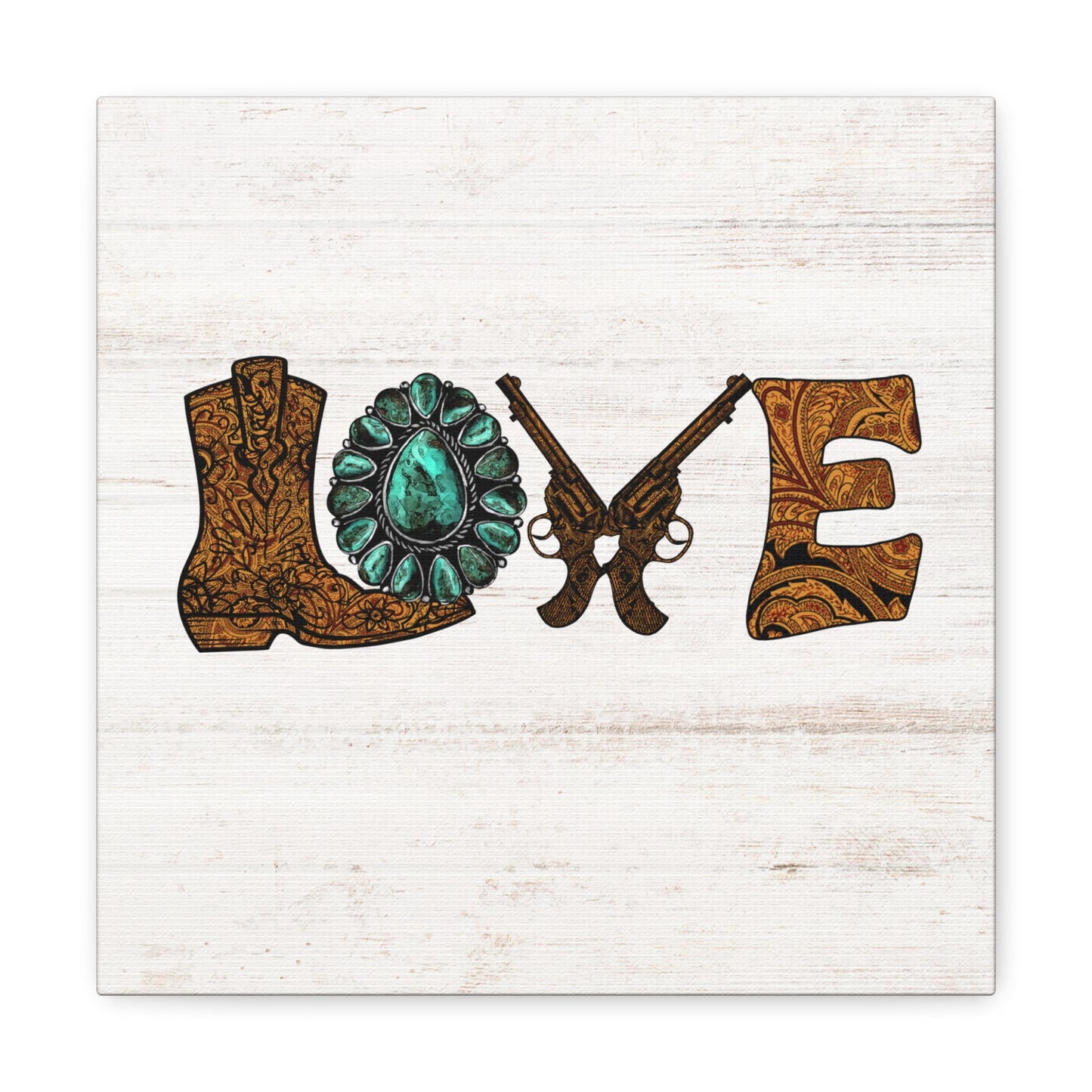 "Wild West Love" Canvas Wall Art Print - Weave Got Gifts - Unique Gifts You Won’t Find Anywhere Else!