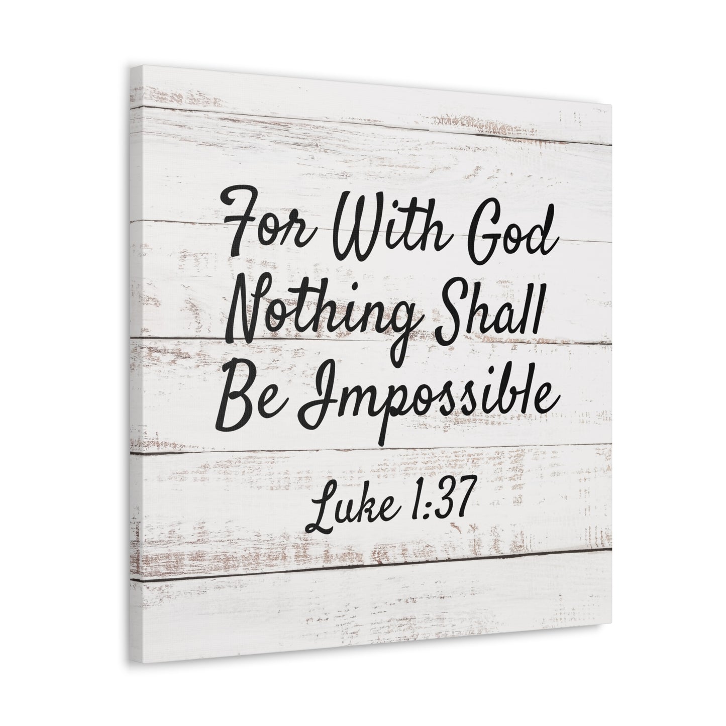 "For With God, Nothing Shall Be Impossible" Wall Art - Weave Got Gifts - Unique Gifts You Won’t Find Anywhere Else!