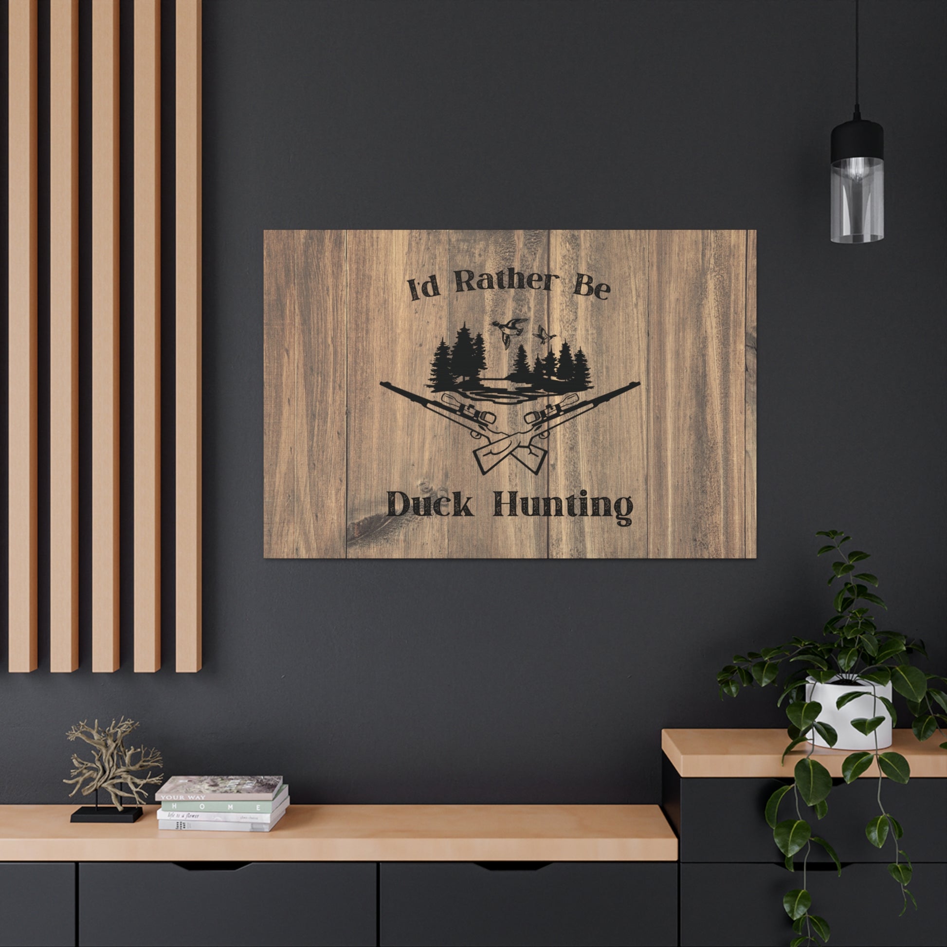 "I'd Rather Be Duck Hunting" Wall Art - Weave Got Gifts - Unique Gifts You Won’t Find Anywhere Else!