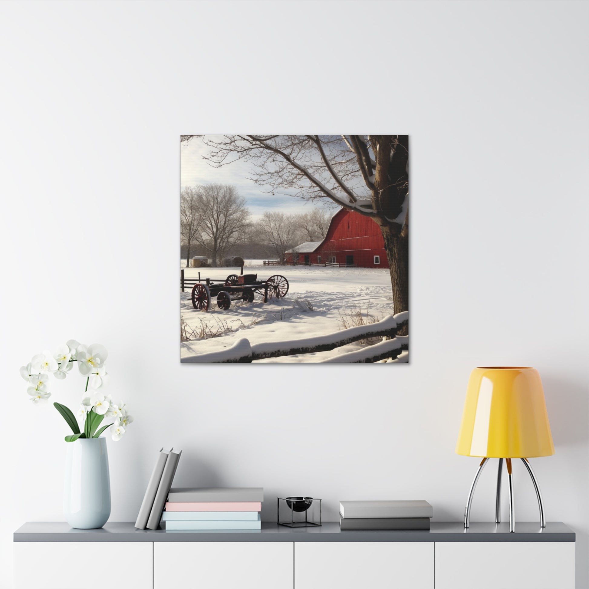 "Winter Farm Memories" Wall Art - Weave Got Gifts - Unique Gifts You Won’t Find Anywhere Else!