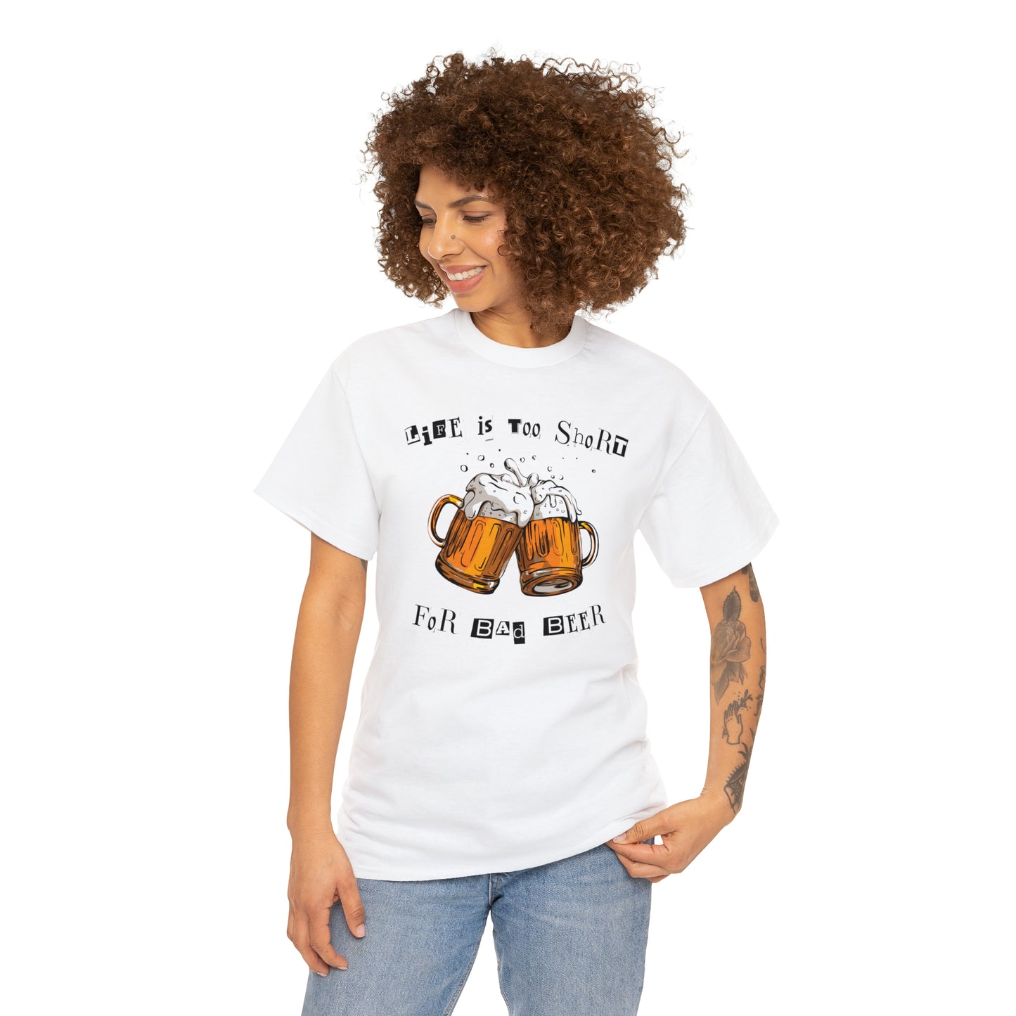 "Life Is Too Short for Bad Beer" T-Shirt - Weave Got Gifts - Unique Gifts You Won’t Find Anywhere Else!