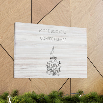 "More Books & Coffee Please" Wall Art - Weave Got Gifts - Unique Gifts You Won’t Find Anywhere Else!
