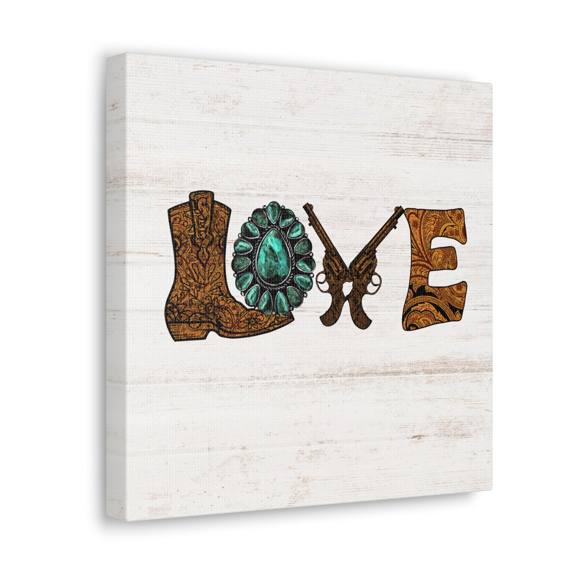 "Wild West Love" Canvas Wall Art Print - Weave Got Gifts - Unique Gifts You Won’t Find Anywhere Else!