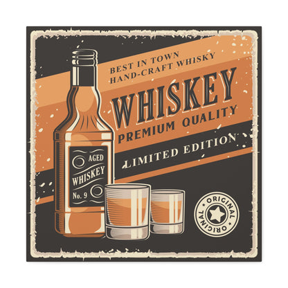 Vintage whiskey wall decor for man caves and lounges
