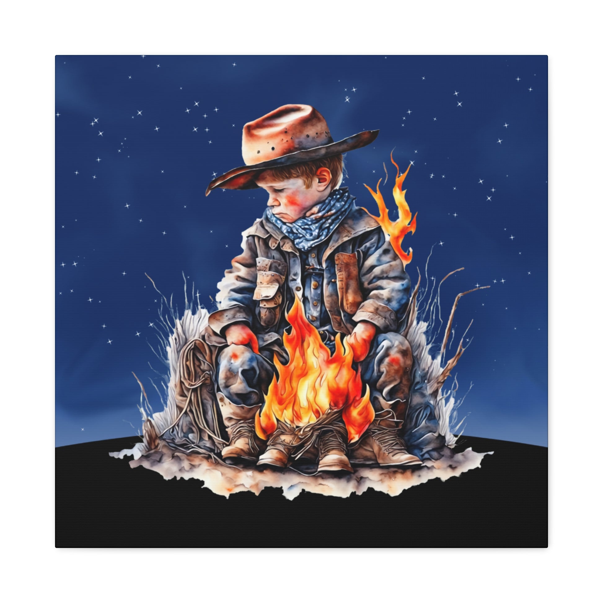 "Starry Night Cowboy" Wall Art - Weave Got Gifts - Unique Gifts You Won’t Find Anywhere Else!