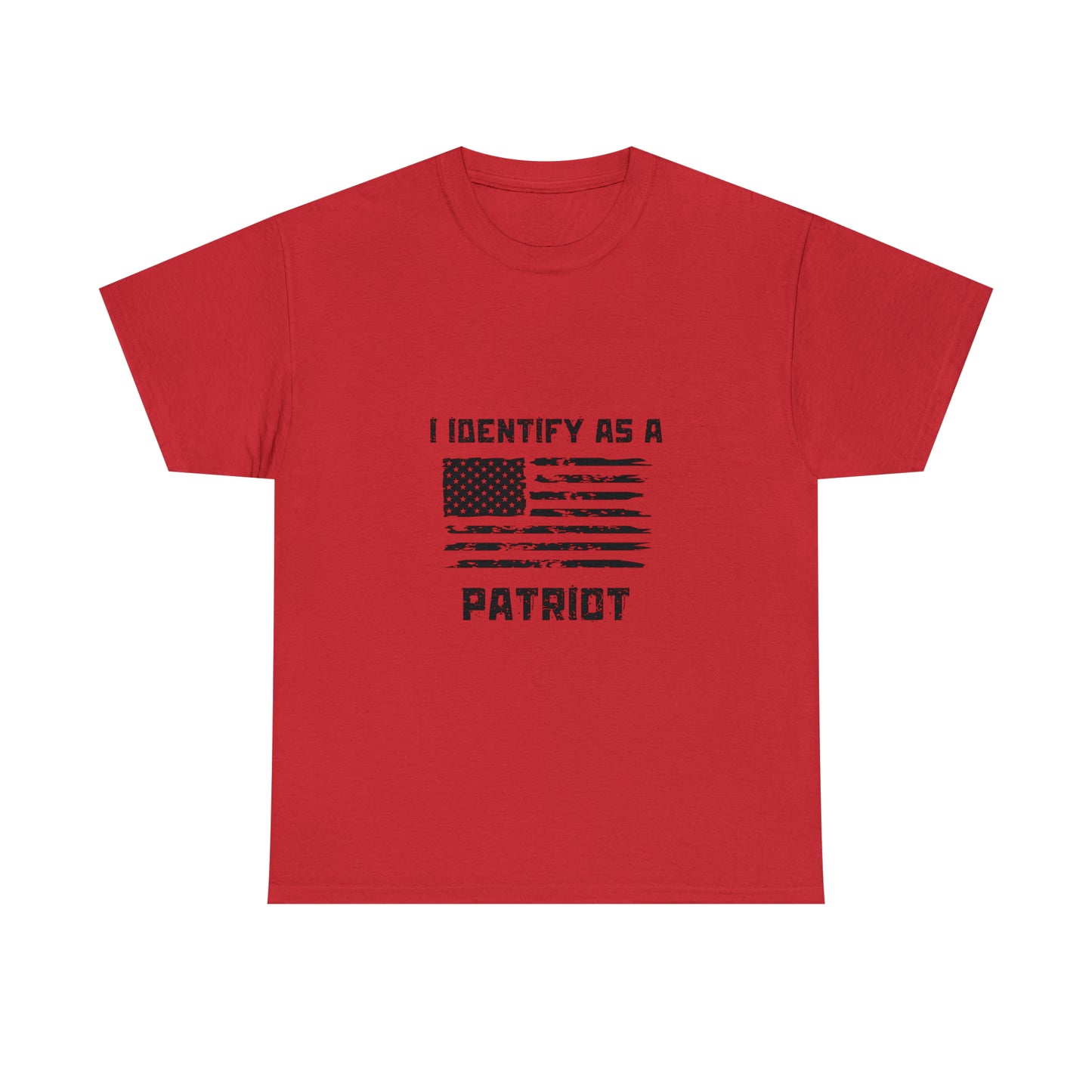 Classic American flag tee with strong patriot message
