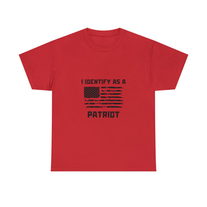 Classic American flag tee with strong patriot message
