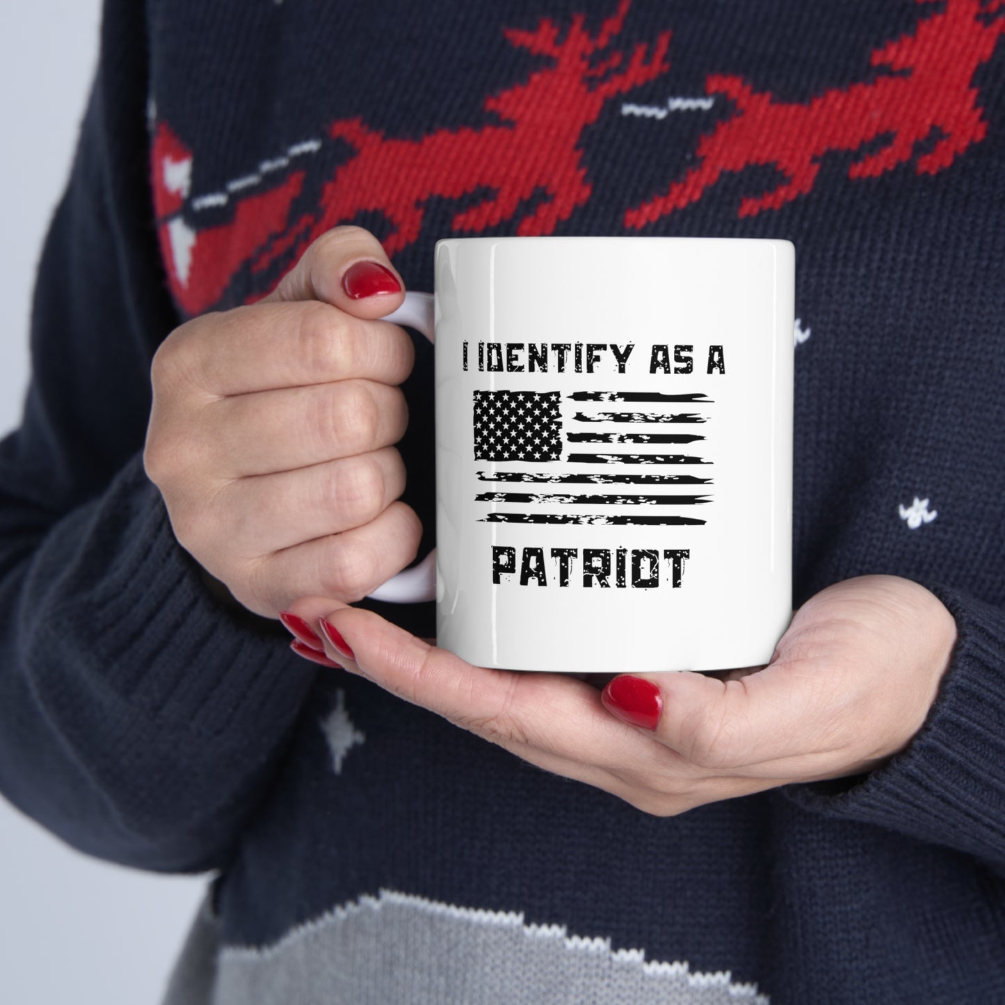 "I Identify As A Patriot" Coffee Mug 11oz - Weave Got Gifts - Unique Gifts You Won’t Find Anywhere Else!