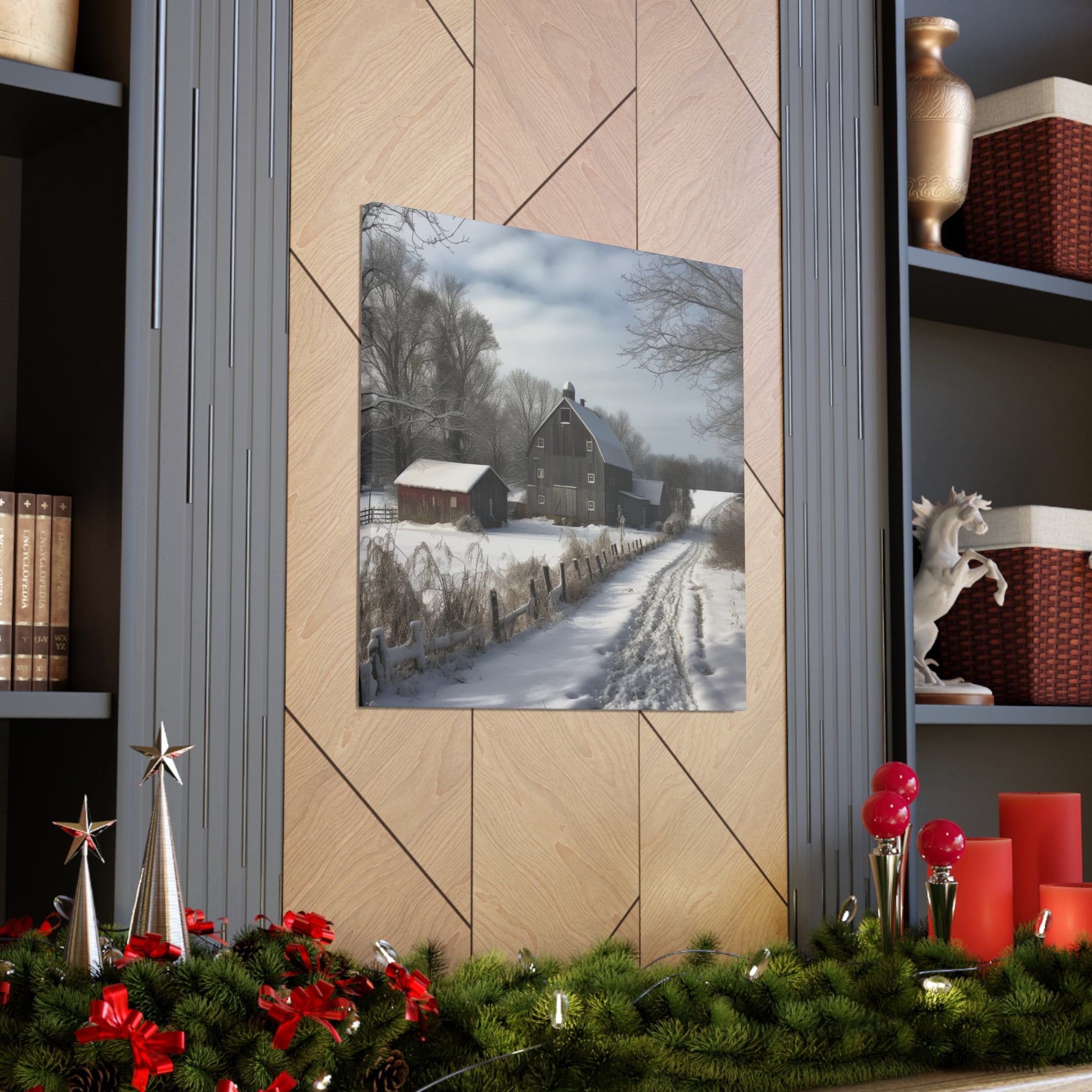 "Farm Winter Wonderland" Wall Art - Weave Got Gifts - Unique Gifts You Won’t Find Anywhere Else!
