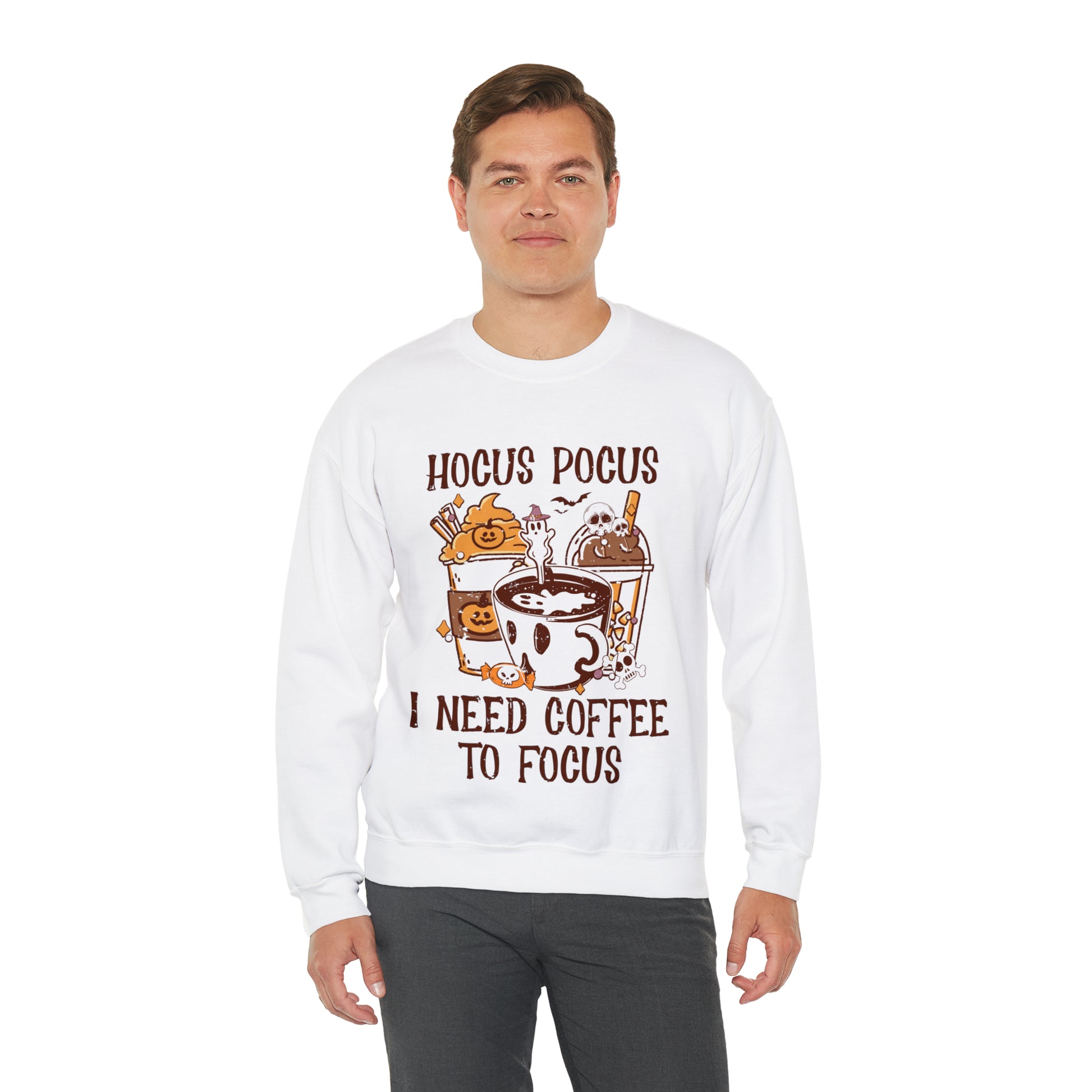 "Hocus Pocus I Need Coffee To Focus" Sweatshirt - Weave Got Gifts - Unique Gifts You Won’t Find Anywhere Else!
