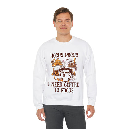 "Hocus Pocus I Need Coffee To Focus" Sweatshirt - Weave Got Gifts - Unique Gifts You Won’t Find Anywhere Else!