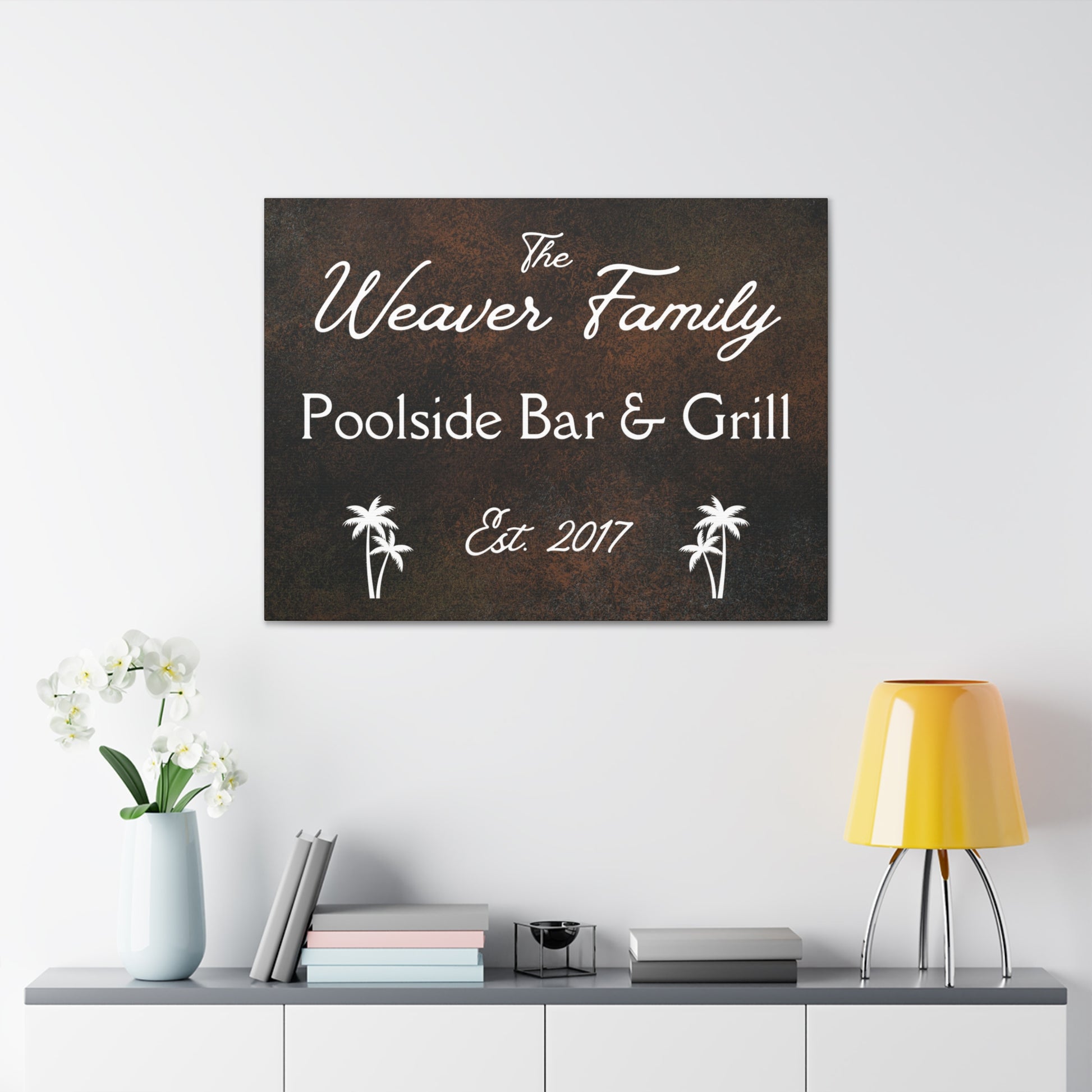 Custom "Poolside Bar & Grill" Wall Art - Weave Got Gifts - Unique Gifts You Won’t Find Anywhere Else!