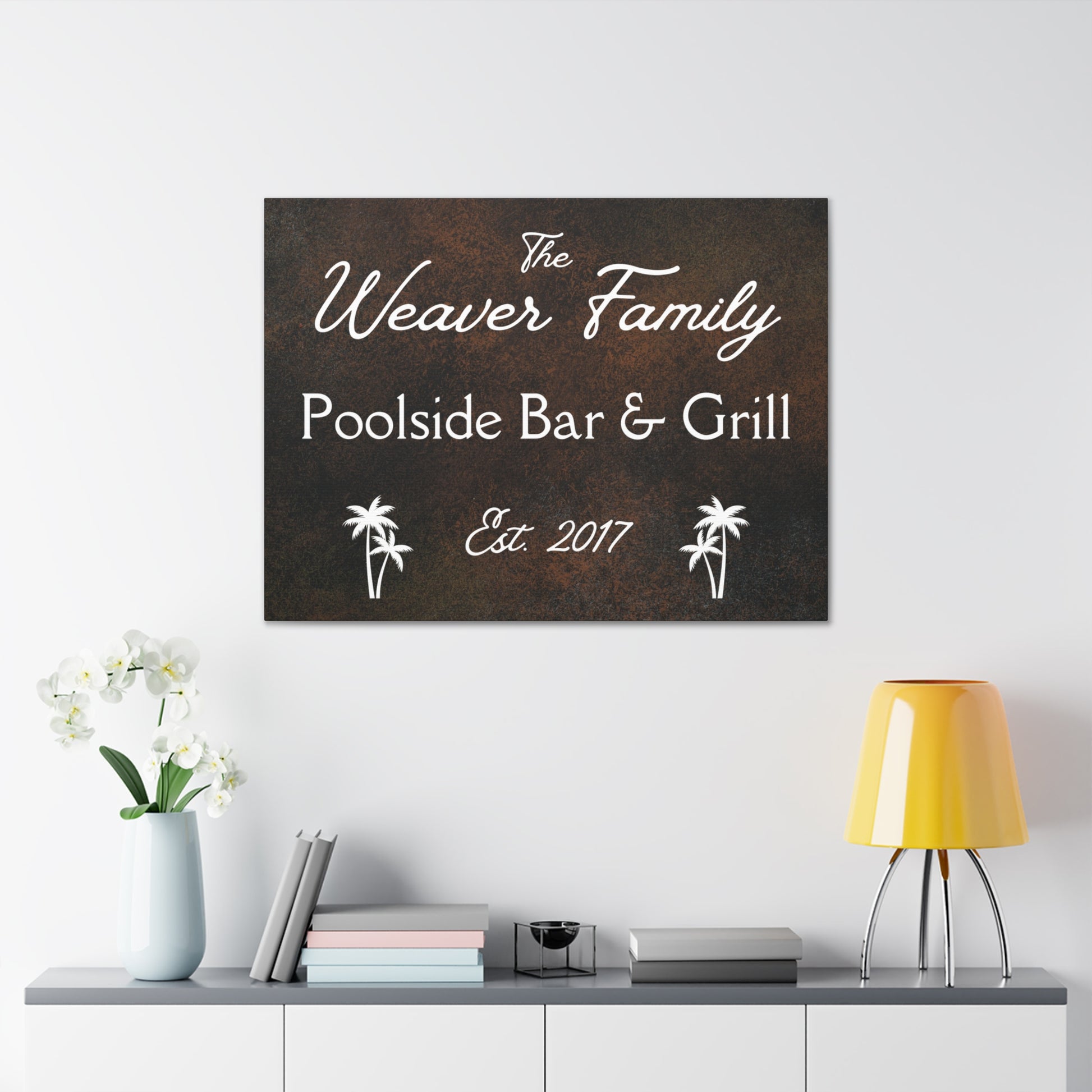 Custom "Poolside Bar & Grill" Wall Art - Weave Got Gifts - Unique Gifts You Won’t Find Anywhere Else!
