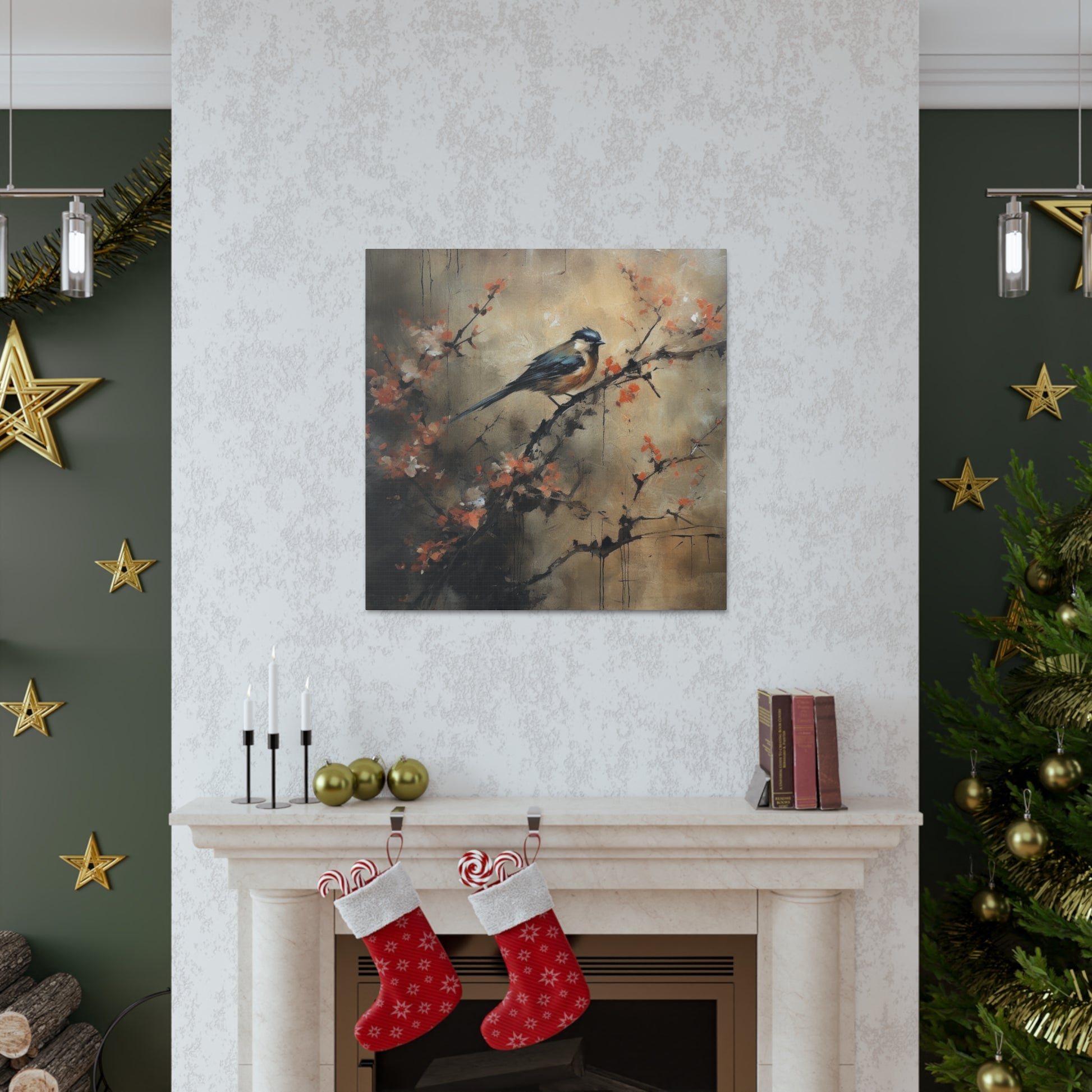 "Bird In Nature Wabi Sabi" Wall Art - Weave Got Gifts - Unique Gifts You Won’t Find Anywhere Else!