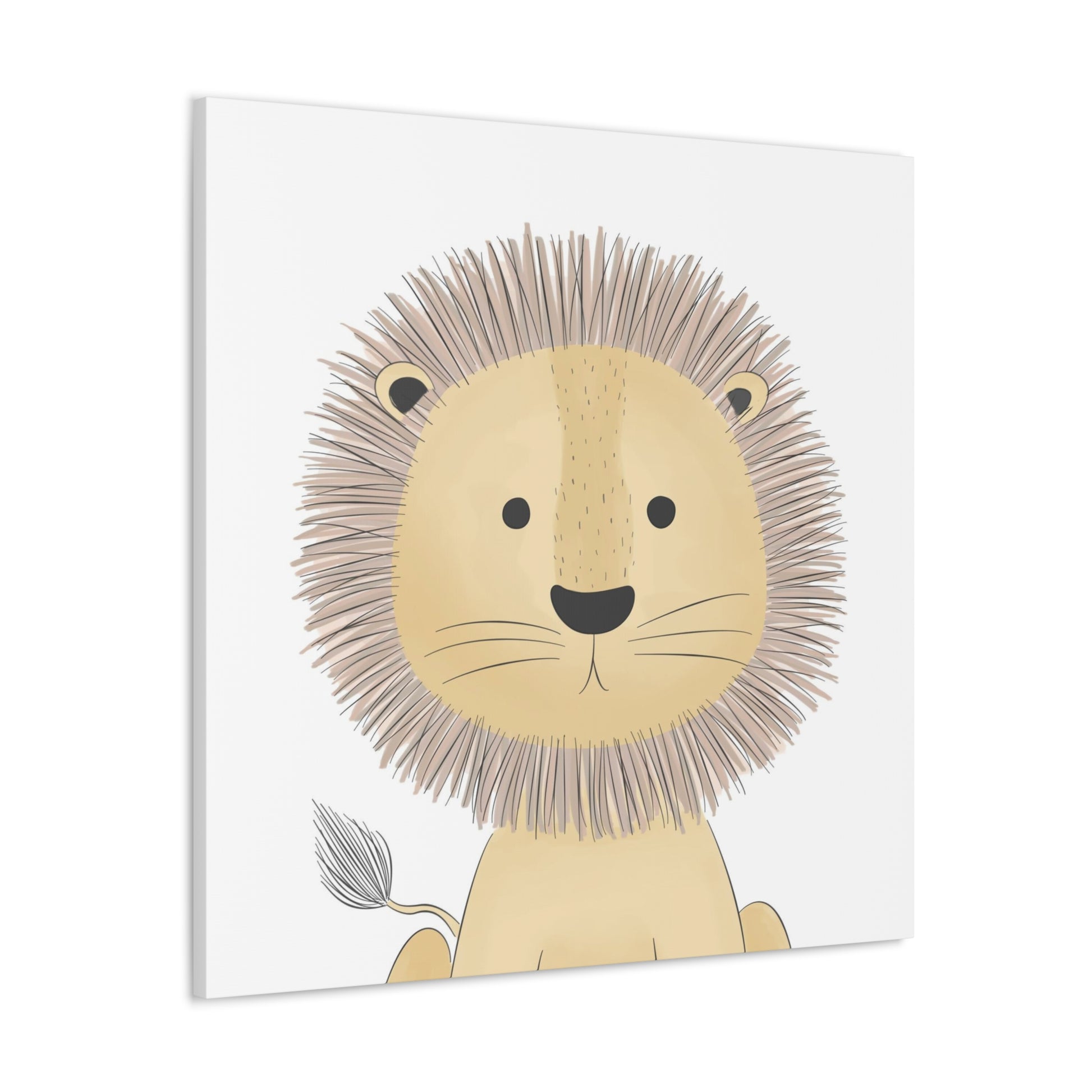 "Cute Lion" Canvas Wall Art - Weave Got Gifts - Unique Gifts You Won’t Find Anywhere Else!