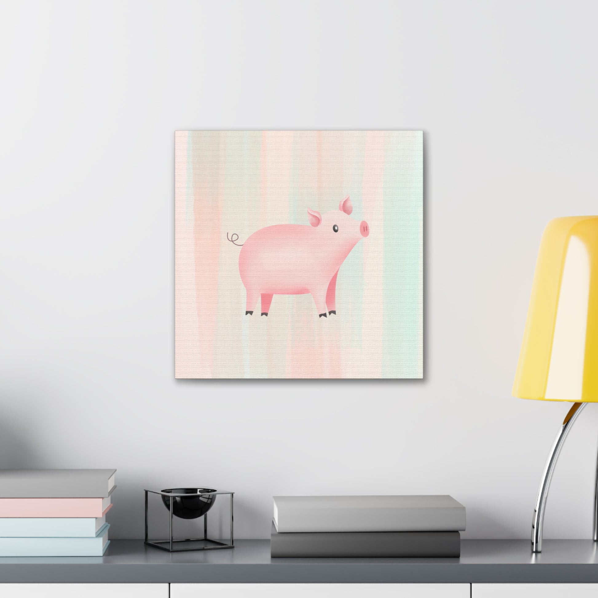 "Cute Pig" Nursery Wall Art - Weave Got Gifts - Unique Gifts You Won’t Find Anywhere Else!