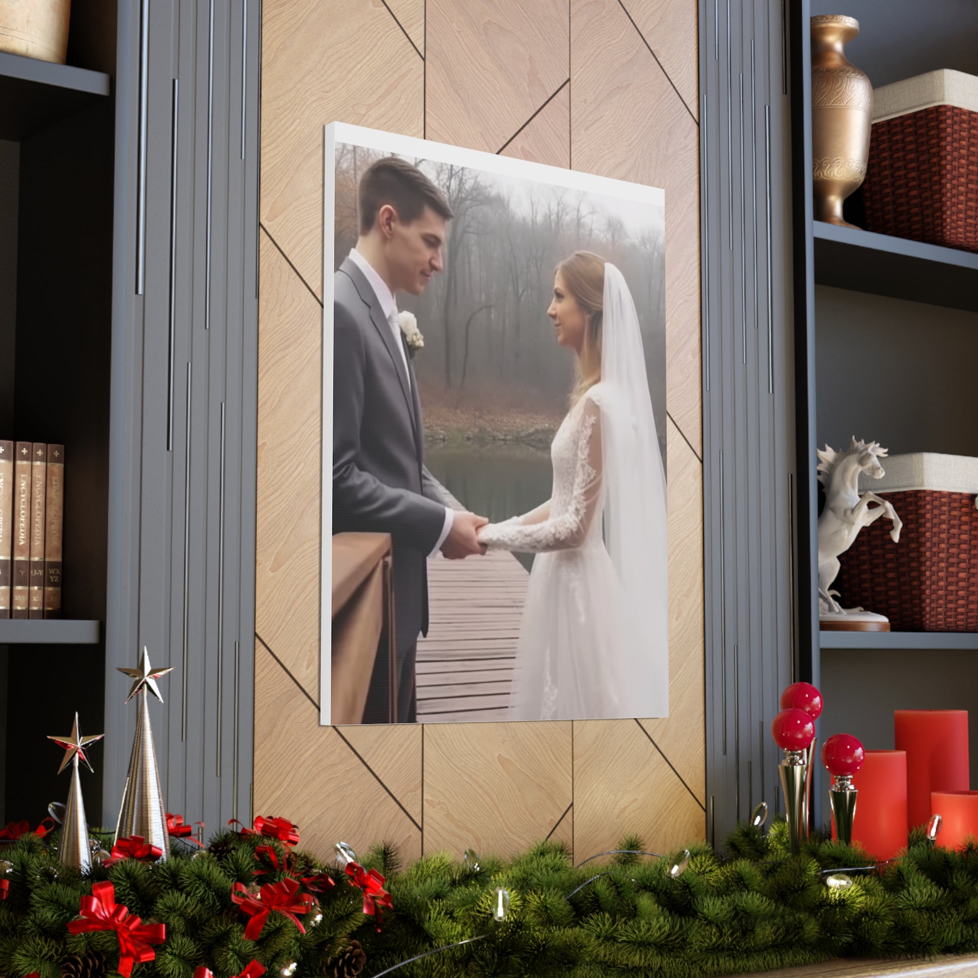 "Wedding Day" Custom Photo Wall Print - Weave Got Gifts - Unique Gifts You Won’t Find Anywhere Else!