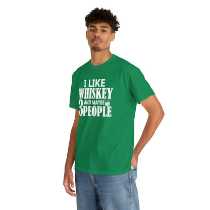 "I Like Whiskey & Like 3 People" T-Shirt - Weave Got Gifts - Unique Gifts You Won’t Find Anywhere Else!