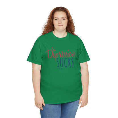 "Depression Sucks" T-Shirt - Weave Got Gifts - Unique Gifts You Won’t Find Anywhere Else!