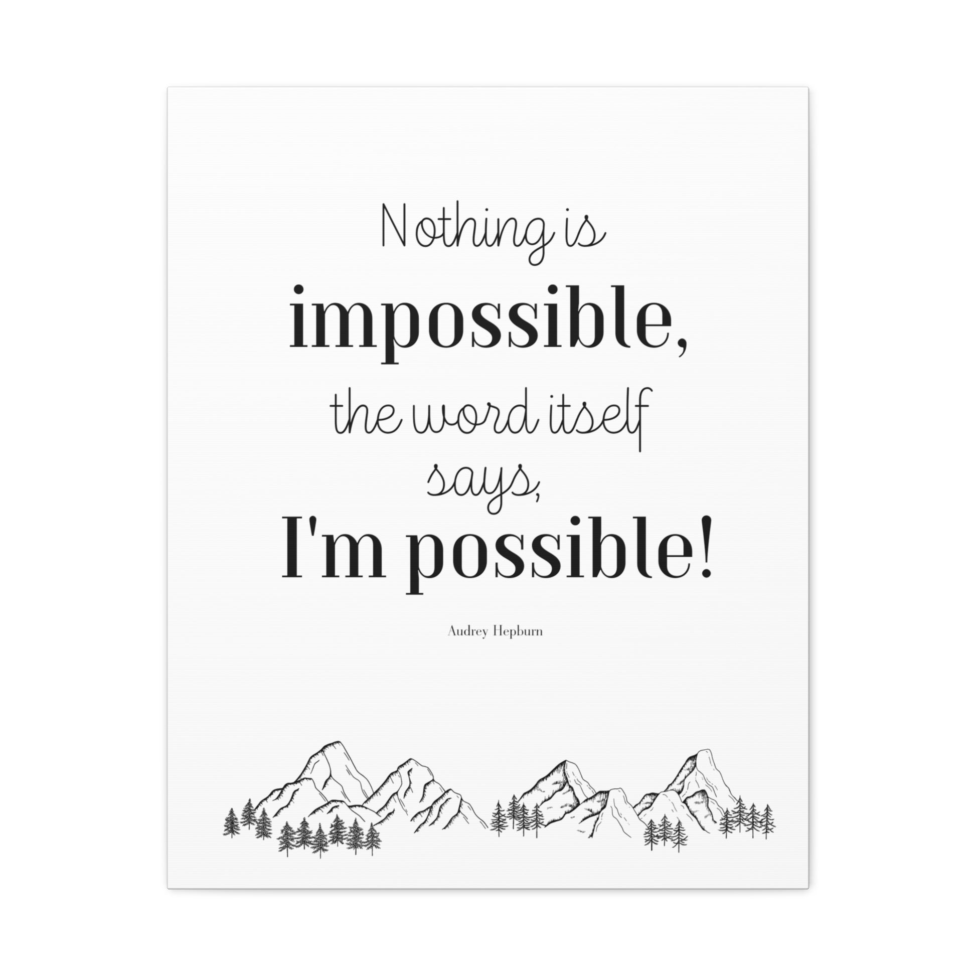 "Nothing Is Impossible" Wall Art - Weave Got Gifts - Unique Gifts You Won’t Find Anywhere Else!