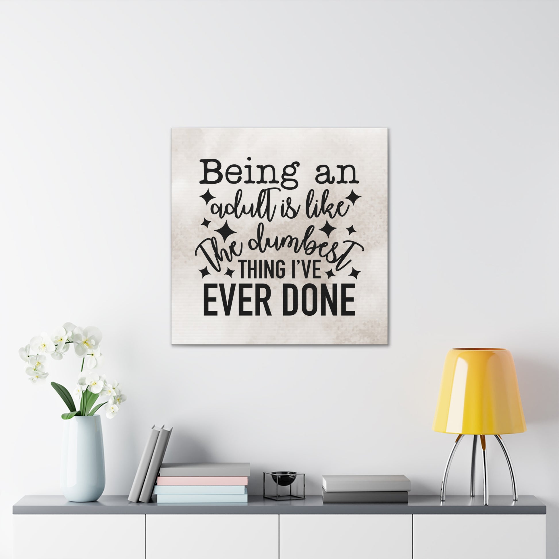 "Being An Adult Is Like..." Canvas Wall Art - Weave Got Gifts - Unique Gifts You Won’t Find Anywhere Else!