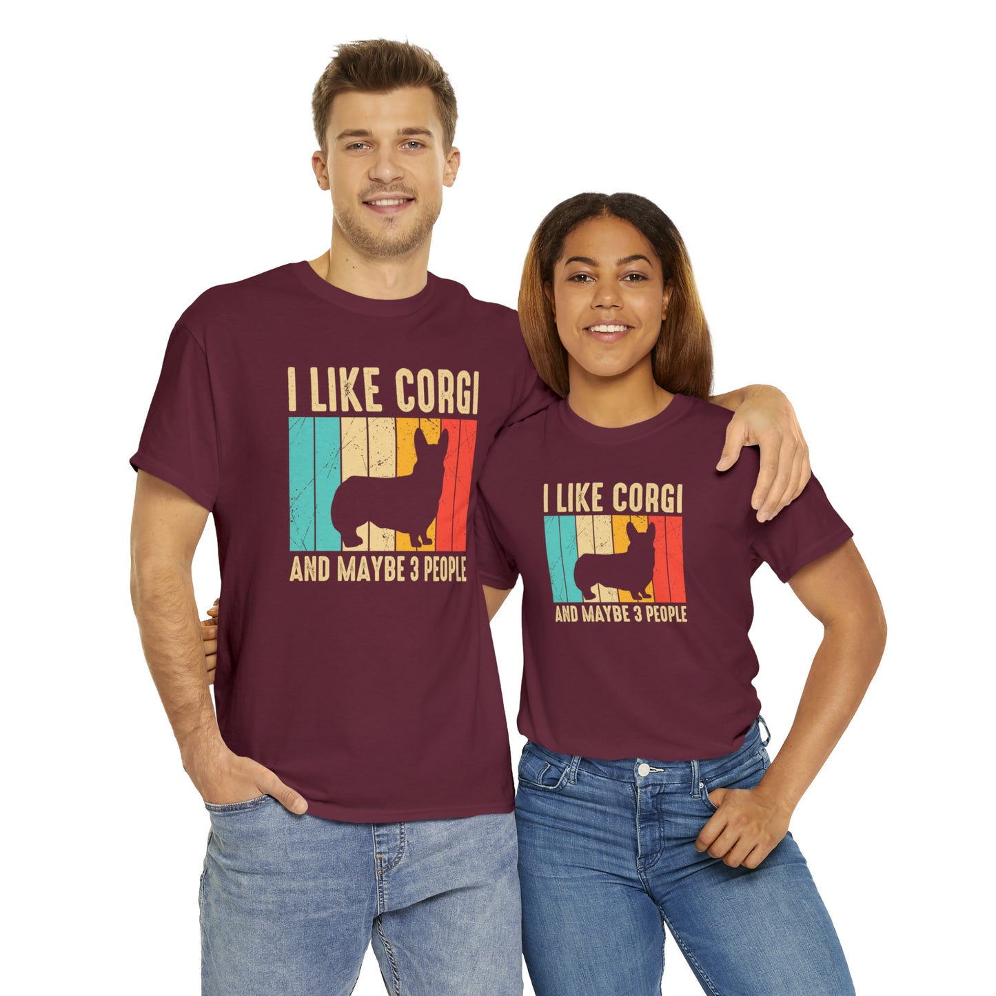 "I Like Corgi & Maybe 3 People" T-Shirt - Weave Got Gifts - Unique Gifts You Won’t Find Anywhere Else!
