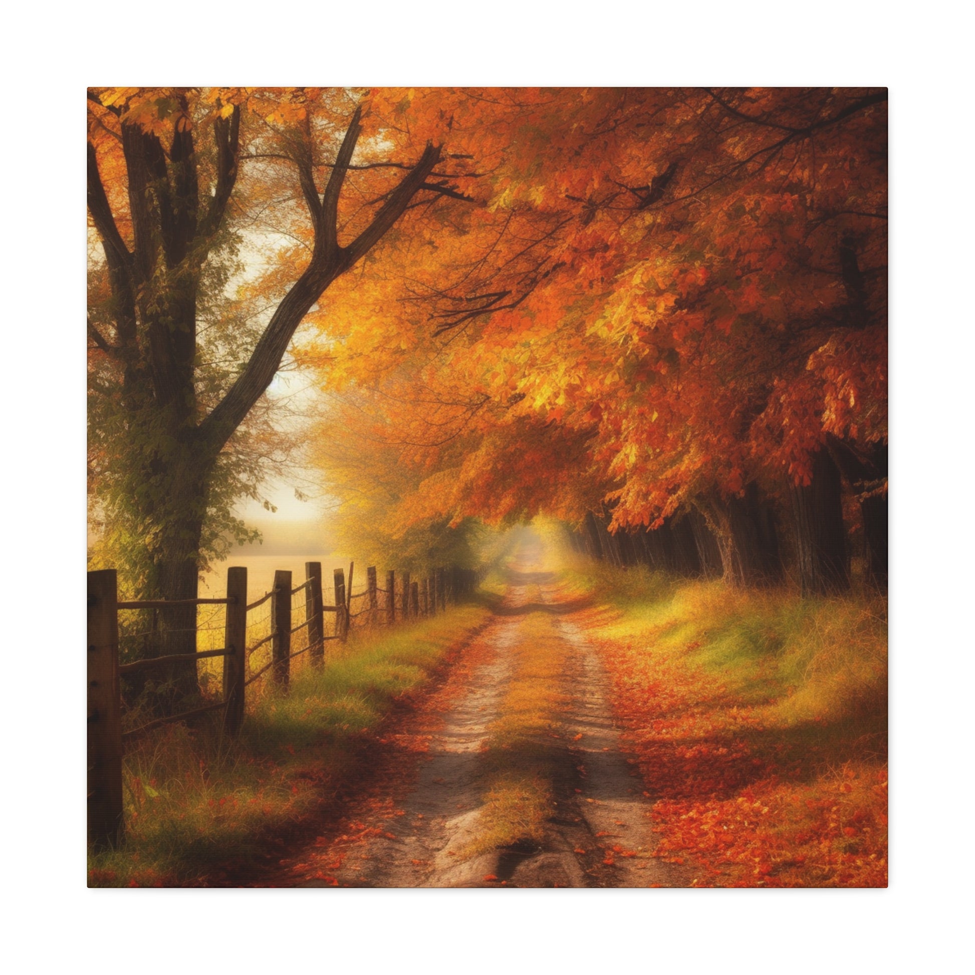 "Autumn Farm Road Journey" Wall Art - Weave Got Gifts - Unique Gifts You Won’t Find Anywhere Else!