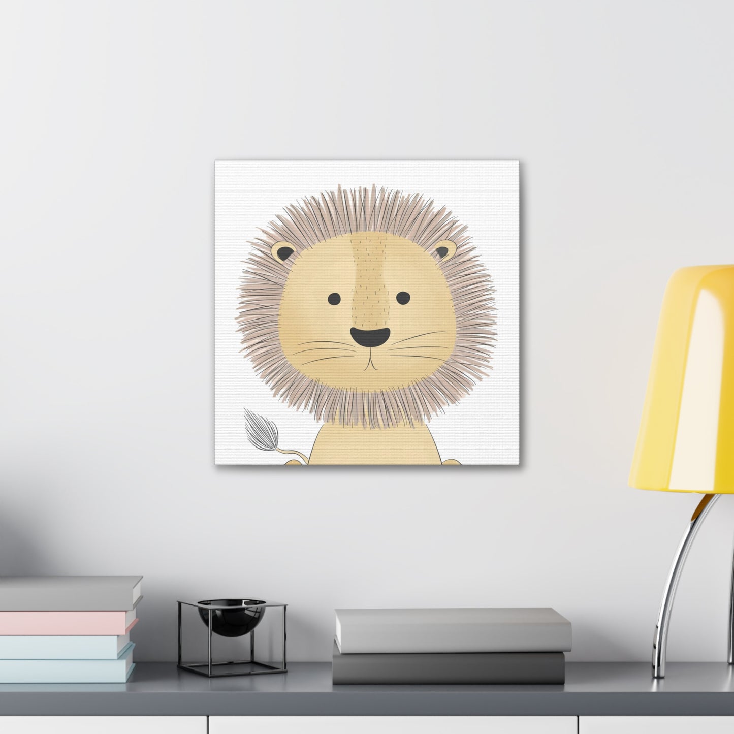 "Cute Lion" Canvas Wall Art - Weave Got Gifts - Unique Gifts You Won’t Find Anywhere Else!