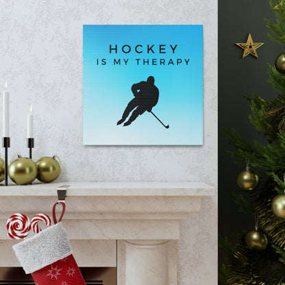 "Hockey Is My Therapy" Wall Art - Weave Got Gifts - Unique Gifts You Won’t Find Anywhere Else!