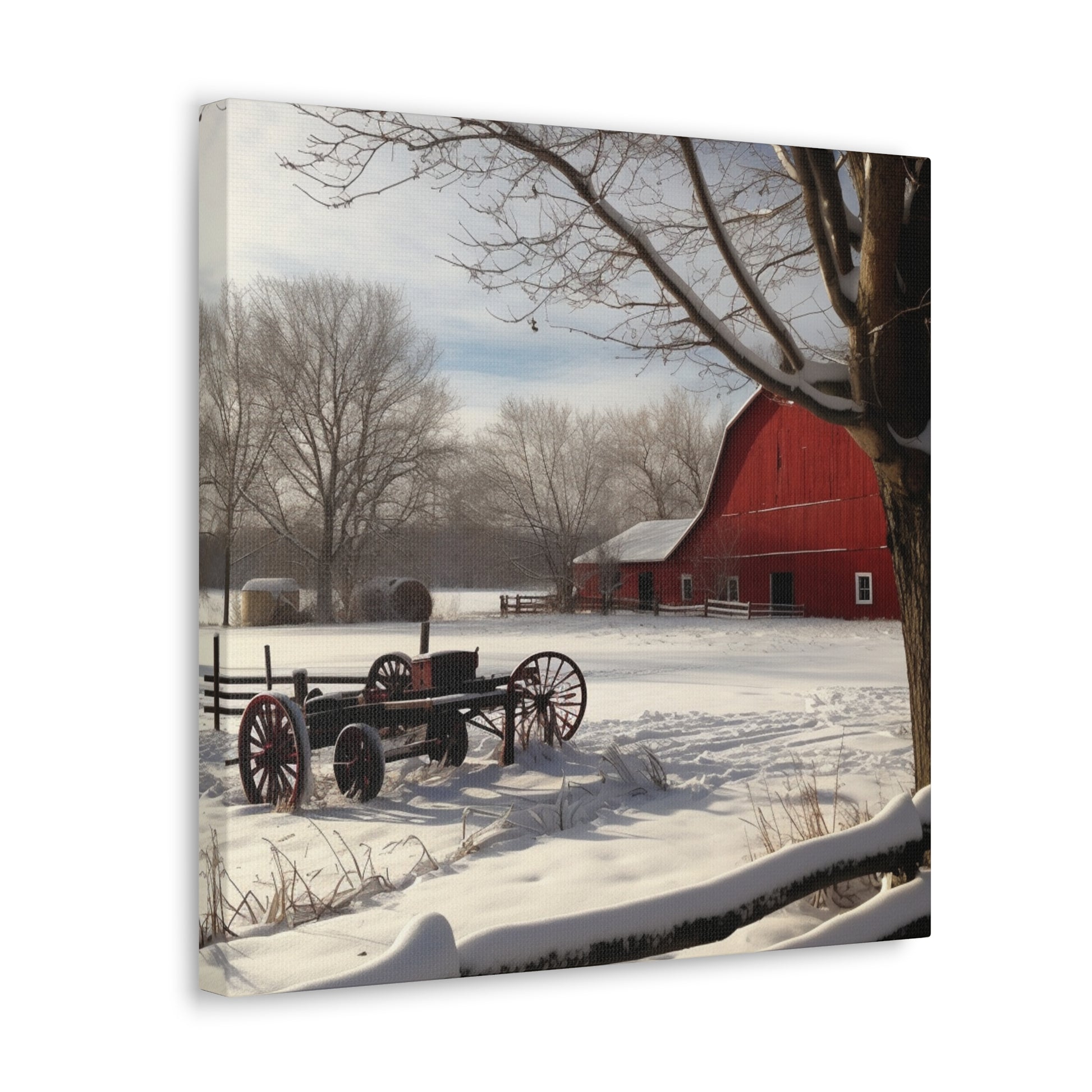 "Winter Farm Memories" Wall Art - Weave Got Gifts - Unique Gifts You Won’t Find Anywhere Else!